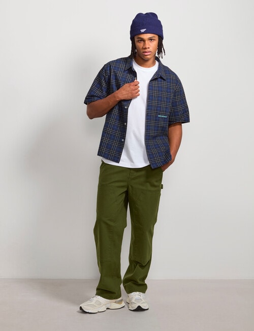 AIR SPACE Dad Check Shirt, Navy product photo