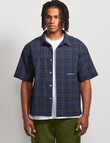 AIR SPACE Dad Check Shirt, Navy product photo View 02 S