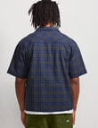 AIR SPACE Dad Check Shirt, Navy product photo View 03 S