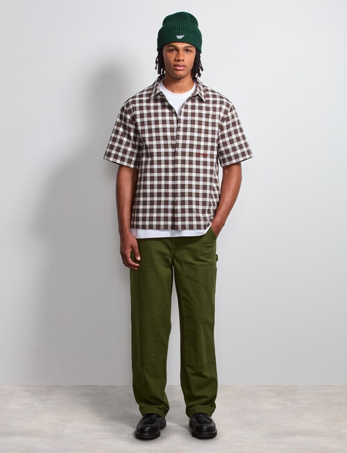 AIR SPACE Dad Check Shirt, Black product photo