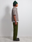 AIR SPACE Dad Check Shirt, Black product photo View 06 S