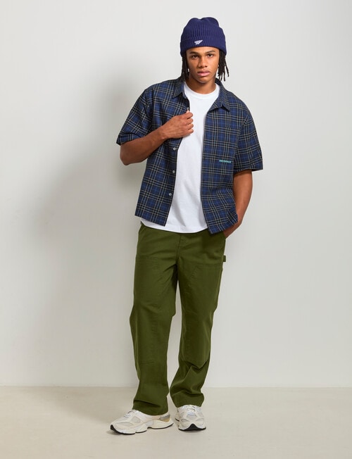 AIR SPACE Dad Check Shirt, Navy product photo
