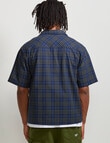 AIR SPACE Dad Check Shirt, Navy product photo View 03 S