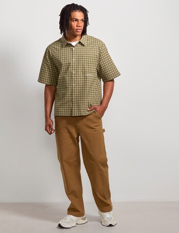 AIR SPACE Dad Check Shirt, Green product photo