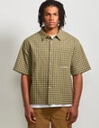 AIR SPACE Dad Check Shirt, Green product photo View 02 S