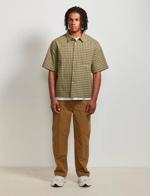 AIR SPACE Dad Check Shirt, Green product photo View 06 L