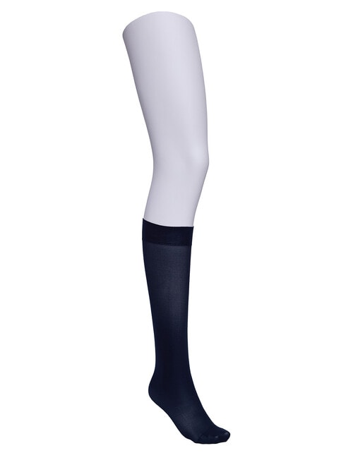 Simon De Winter Opaque Knee Hi, 50 Denier, Navy product photo View 02 L