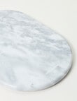 Salt&Pepper Riley Oval Platter White Marble, 38x22cm product photo View 04 S