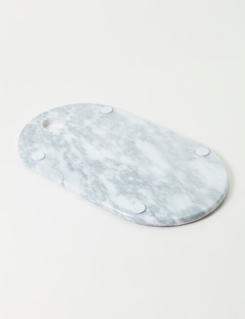 Salt&Pepper Riley Oval Platter White Marble, 38x22cm product photo View 05 L
