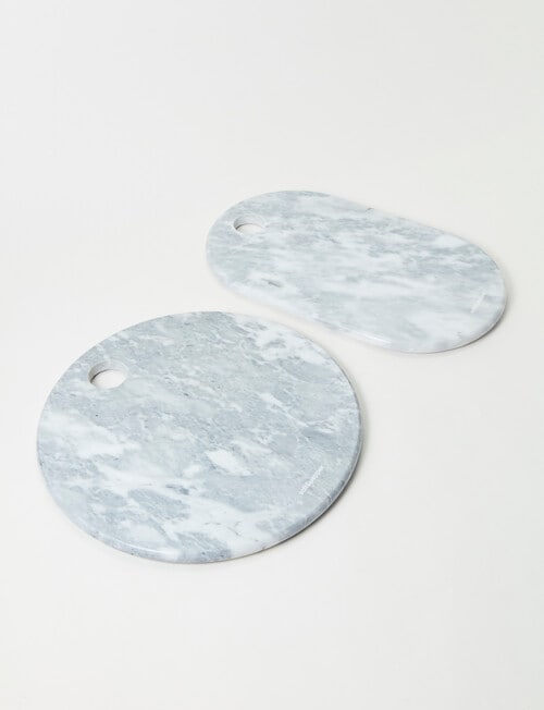 Salt&Pepper Riley Oval Platter White Marble, 38x22cm product photo View 06 L