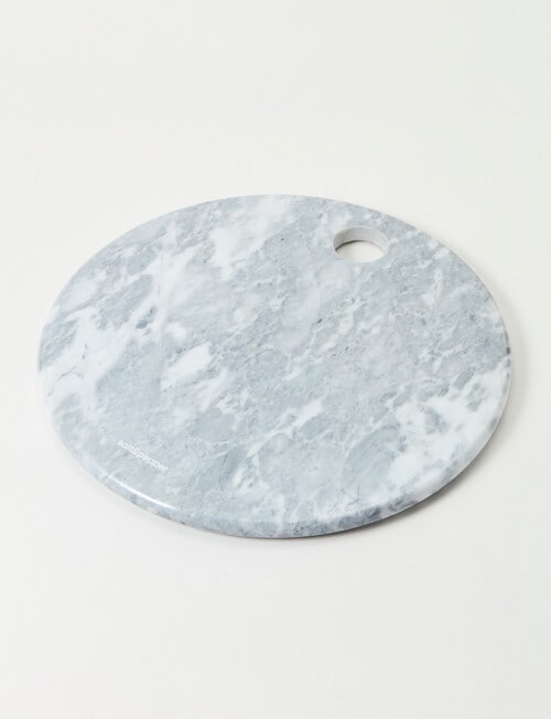 Salt&Pepper Riley Round Platter White Marble, 33cm product photo