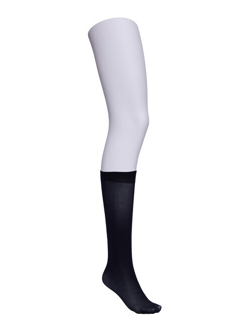 Simon De Winter Opaque Knee Hi, 50 Denier, Black product photo View 02 L