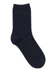 Simon De Winter Wool Blend Crew Socks, Black product photo View 02 S