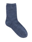 Simon De Winter Wool Blend Crew Socks, Dark Grey product photo View 02 S