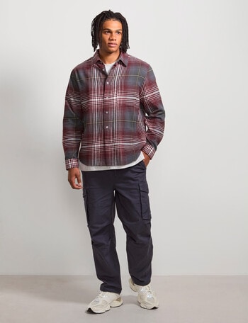 AIR SPACE Ombre Check Shirt, Fig product photo