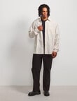 AIR SPACE Stripe Oversized Shirt, Natural Stripe product photo View 09 S
