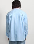 AIR SPACE Stripe Oversized Shirt, Blue Stripe product photo View 03 S