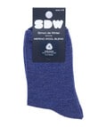 Simon De Winter Wool Blend Crew Socks, Blue product photo
