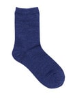 Simon De Winter Wool Blend Crew Socks, Blue product photo View 02 S