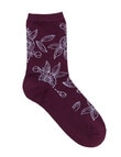 Simon De Winter Wool Blend Crew Socks, Flower Andorra product photo View 02 S
