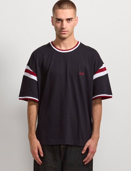 AIR SPACE Shoulder Shirt Tee, Black product photo View 02 L