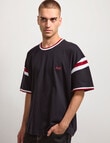 AIR SPACE Shoulder Shirt Tee, Black product photo View 06 S