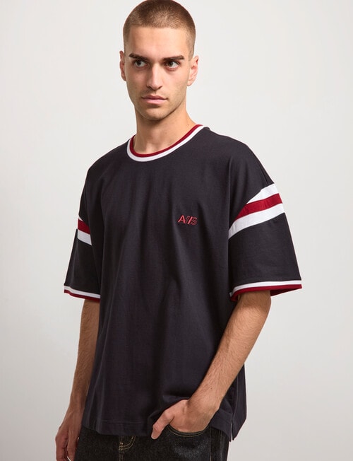 AIR SPACE Shoulder Shirt Tee, Black product photo View 06 L