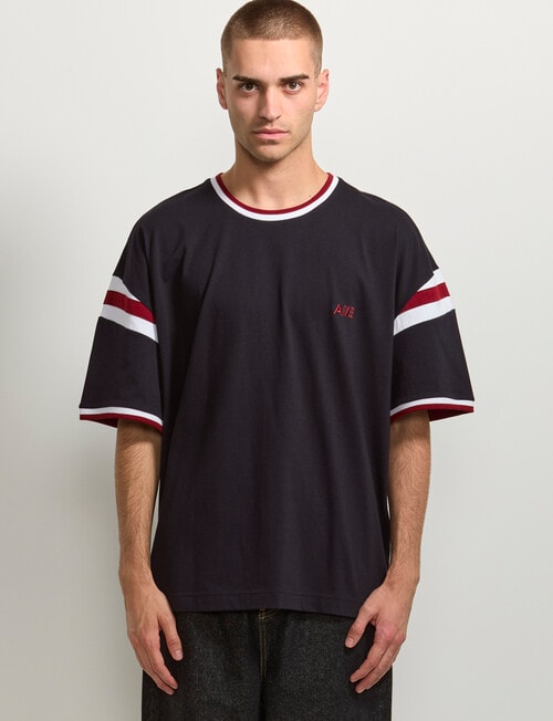 AIR SPACE Shoulder Shirt Tee, Black product photo View 02 L