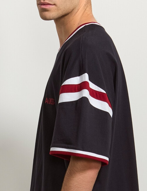 AIR SPACE Shoulder Shirt Tee, Black product photo View 07 L