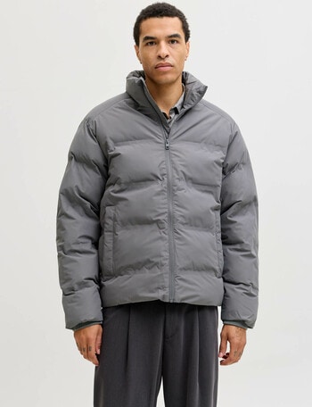 Jack & Jones World Puffer Jacket, Dark Grey product photo