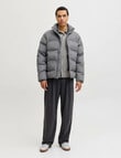 Jack & Jones World Puffer Jacket, Dark Grey product photo View 02 S