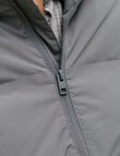 Jack & Jones World Puffer Jacket, Dark Grey product photo View 03 S