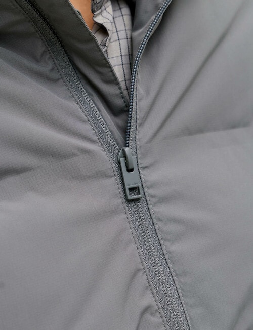 Jack & Jones World Puffer Jacket, Dark Grey product photo View 03 L