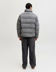 Jack & Jones World Puffer Jacket, Dark Grey product photo View 06 S