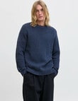 Jack & Jones Dover Crew Knit, Sky Captain product photo