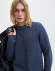 Jack & Jones Dover Crew Knit, Sky Captain product photo View 02 S