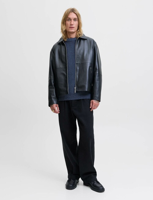 Jack & Jones Dover Crew Knit, Sky Captain product photo View 04 L