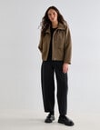 Mineral Heidi Check Bomber, Tan product photo View 03 S