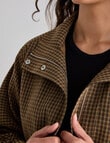Mineral Heidi Check Bomber, Tan product photo View 04 S