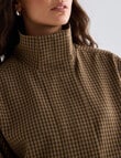 Mineral Heidi Check Bomber, Tan product photo View 06 S