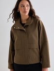Mineral Heidi Check Bomber, Tan product photo View 07 S