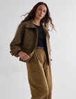 Mineral Heidi Check Bomber, Tan product photo View 09 S