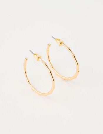 Earsense Bamboo Hoop, Gold Tone product photo