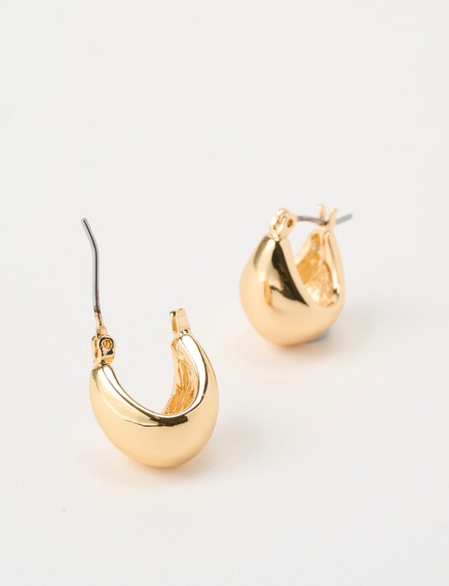 Earsense Thick Contoured Hoop, Gold Tone product photo View 02 L