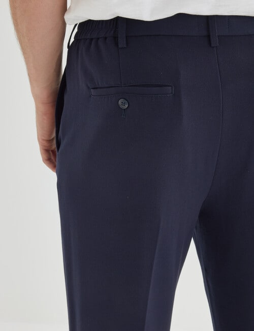 Gasoline Elastic Waist Pleated Pant, Navy product photo View 05 L