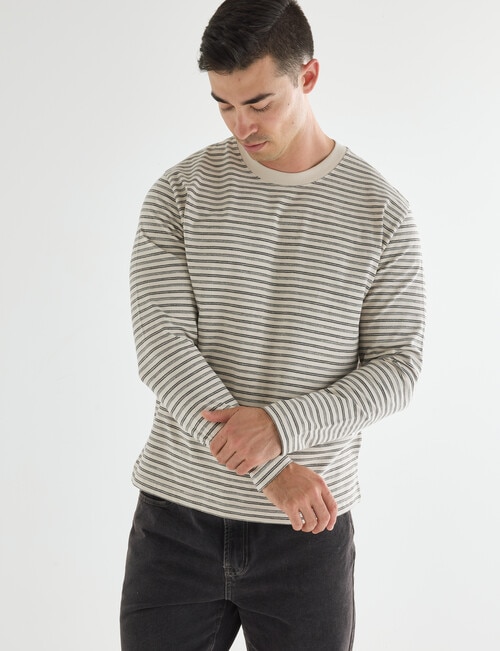 Gasoline Cotton Long Sleeve Tee, Black product photo