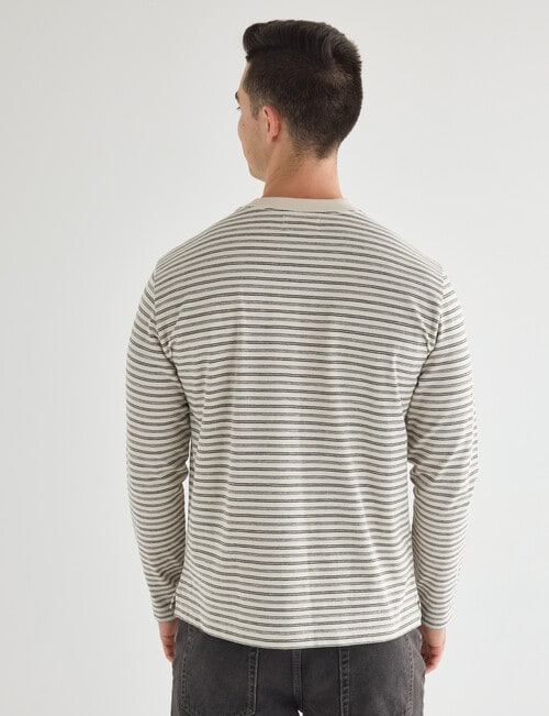 Gasoline Cotton Long Sleeve Tee, Black product photo View 02 L