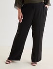 Studio Curve Wide Leg Elastic Pant, Black product photo