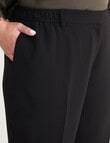 Studio Curve Wide Leg Elastic Pant, Black product photo View 04 S