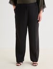 Studio Curve Wide Leg Elastic Pant, Black product photo View 05 S